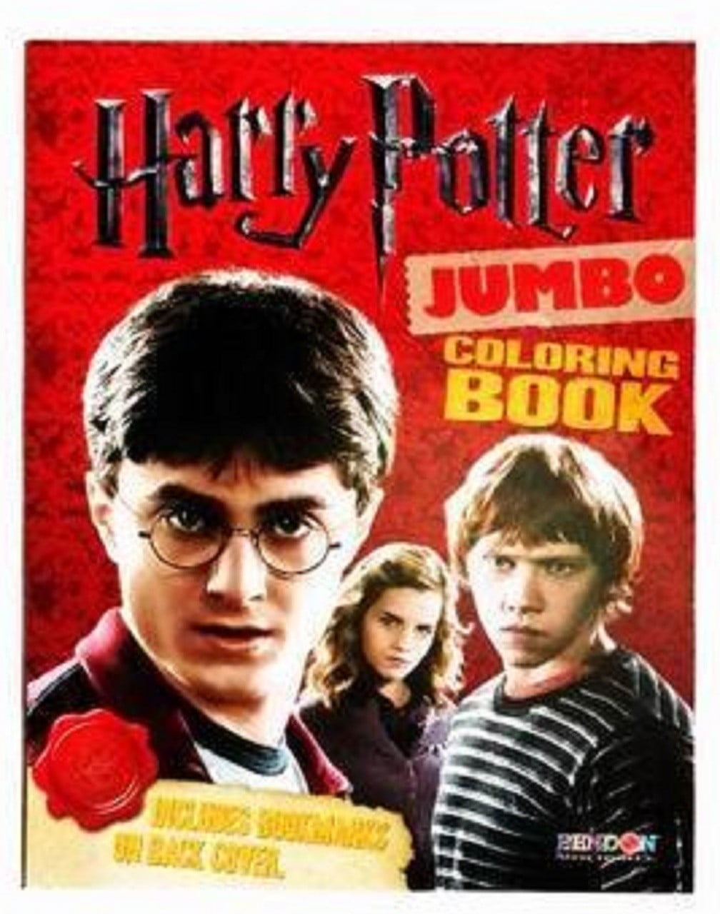 Harry Potter 64 page Jumbo Coloring Book - Red - Walmart.com
