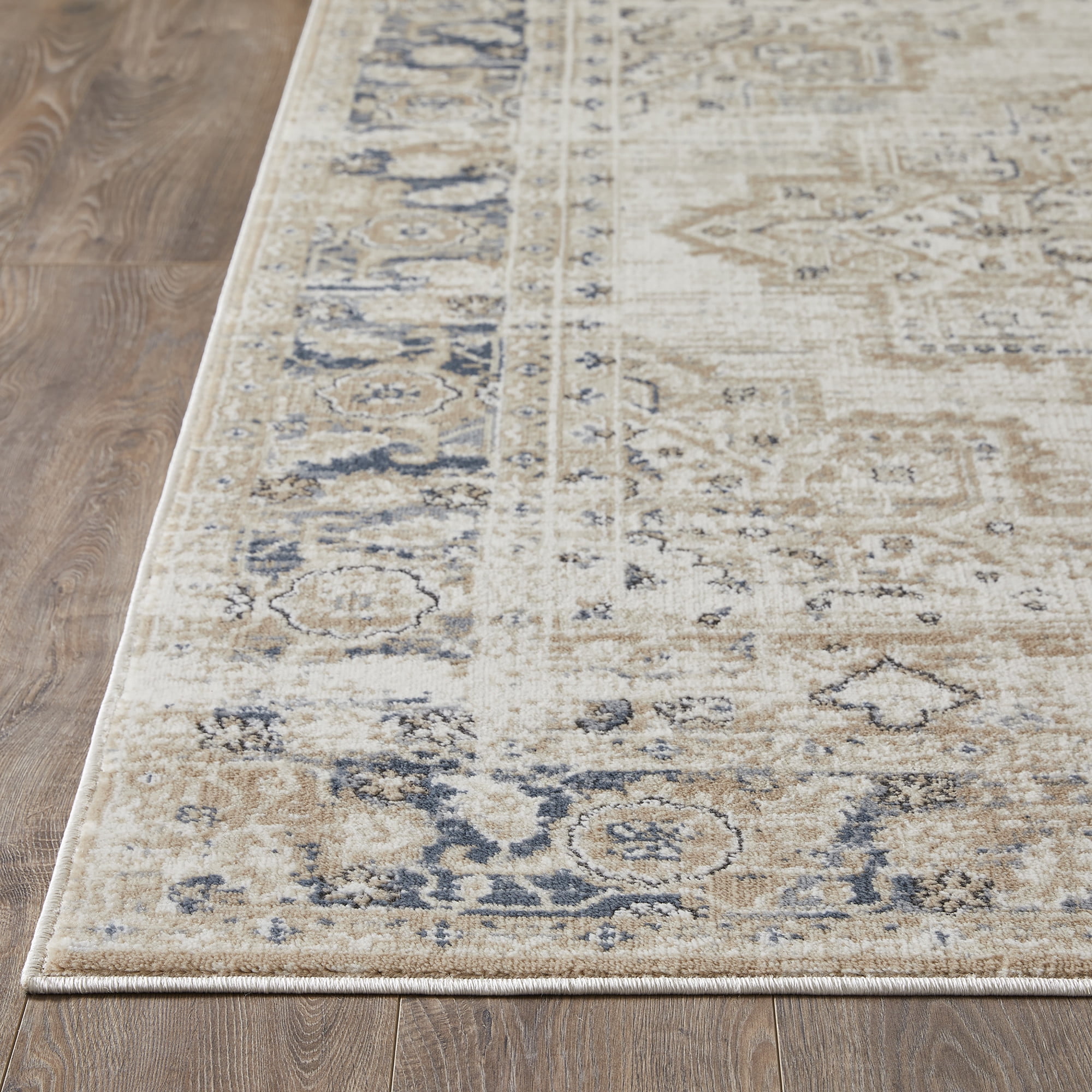 Loomaknoti Kehleigh Zayari 9' x 12' Ivory Oriental Indoor Area Rug