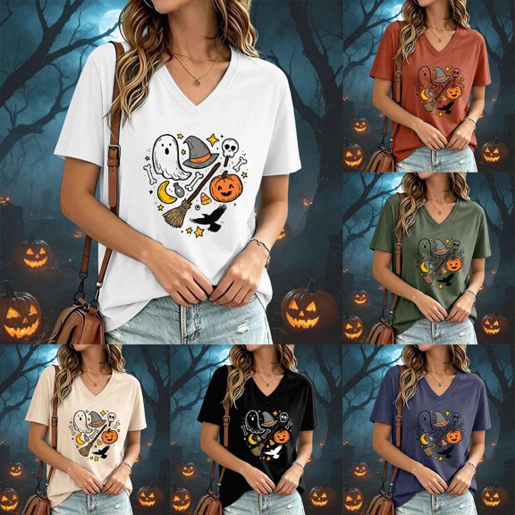 Women's T Shirt Short Sleeve Top Daily Tunic Blouse Graphic Blouse Casual Basic Tee