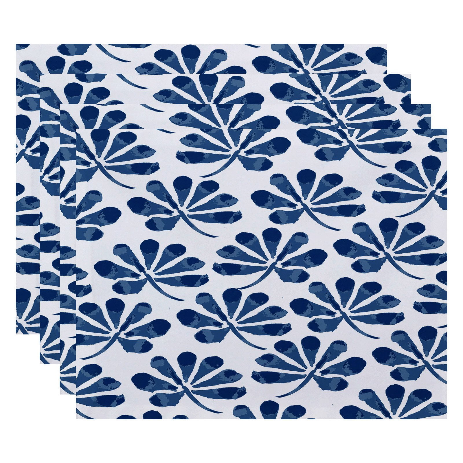 Simply Daisy 18" x 14" Ina Floral Print Placemat (Set of 4)