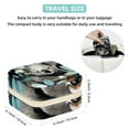 thumbnail image 5 of Koala Travel Portable Square Jewelry Box Organizer for Rings Earrings Necklaces Bracelets Girls Women, 5 of 6
