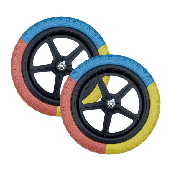 2x Accesorios de ruedas de reemplazo de bicicletas Ligeros reemplazar piezas Professional de bicicleta resistente para niños Multicolor