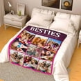 thumbnail image 4 of Custom Blanket with Photo Texts Personalized Blankets and Throws Customized Happy Birthday Gifts for Women Men Dad Mom Wife Husband Grandma Grandpa Sister Daughter Son Best Friend Blankets, 4 of 5