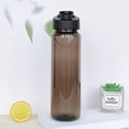 thumbnail image 2 of Plastic straight Cup large capacity 700ml portable flip portable simple AS straight drink cup - transparent, 2 of 5