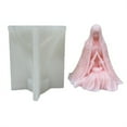 thumbnail image 4 of Reusable Silicone Candle Mold Halloween Woman Statue Epoxy Resin Mould Casting Tool for DIY Scented Candle Making, 4 of 8