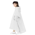 thumbnail image 5 of Unisex New Rain Gear Non-disposable Full Body Thickening Durable Kids Raincoat One-Piece Raincoat Reusable Poncho Rain Coat WHITE, 5 of 8