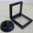 thumbnail image 4 of Appoft Challenge Coin Display Frame, 3D Floating Display Case Stand Holder, Medallion Medal Specimen Military Coin Clear Box (Black), 4 of 6