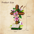 thumbnail image 5 of Jesus Series Building Blocks The Cross Flower Building Block Set for Adults, Christian Catholic Religious Home Decor Gift for Women and Mothers, 5 of 7