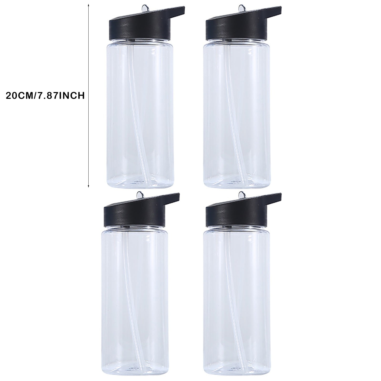 XKHHLH Insulated Water Bottle Bulk 4 Pack,Kids Water Bottles with Straw,Double Wall Vacuum Reusable Bottle,Wide Mouth Sports Flask for Cold Drink