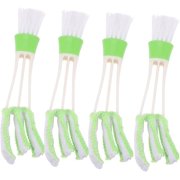 4pcs Air Conditioning Cleaning Brush Car Dash Cleaner Window Cleaner Car Cleaning Brushes Window Air Car Cleaner Keyboard Cleaning Tool Car Brush Vent Cleaner Car Detailing Brush