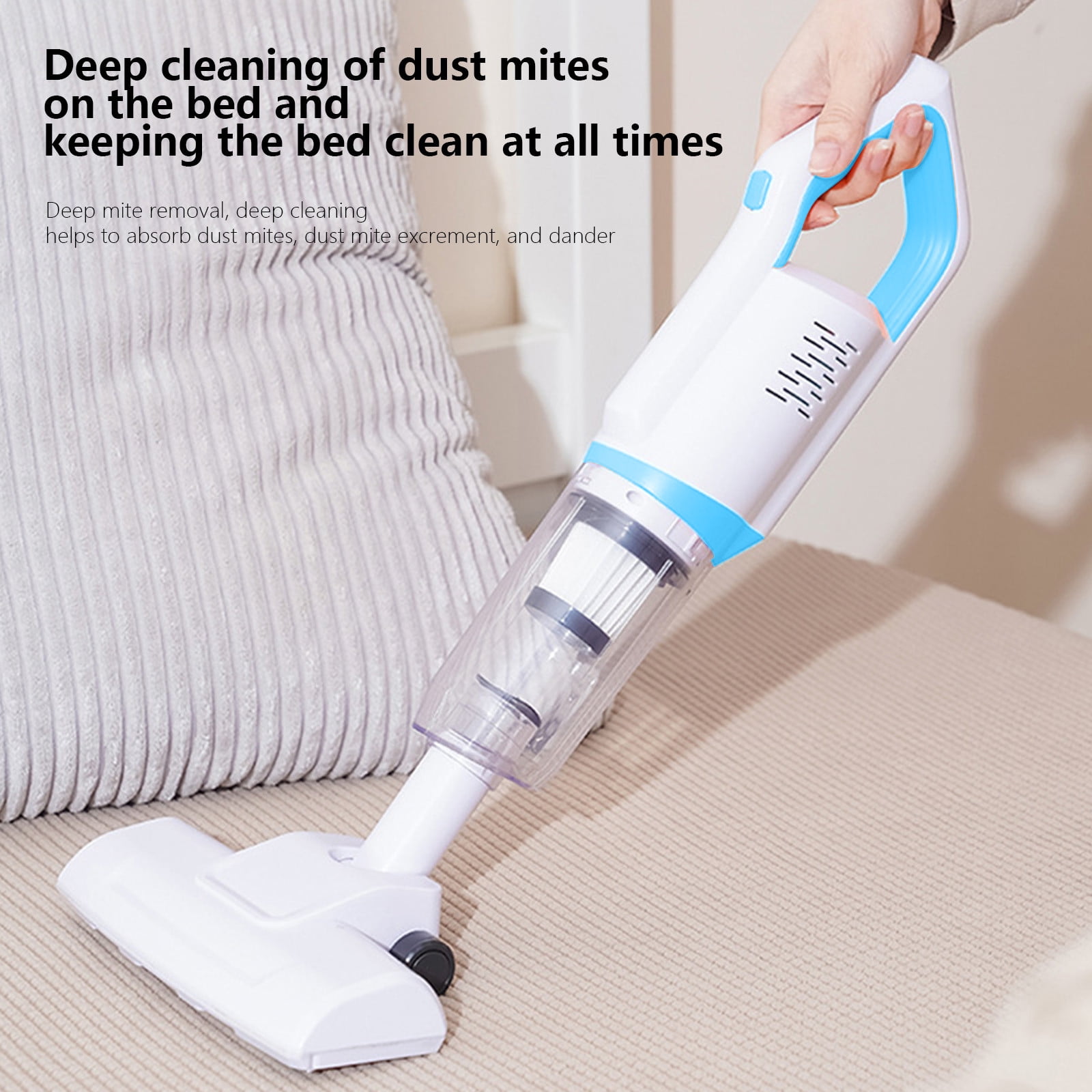 KQJQS Cordless Stick Vacuum, Vacuum Cleaner With 30 Mins Long Runtime, Lightweight Cordless Vacuum Cleaner For Carpet And Hardwood Floor Pet Hair