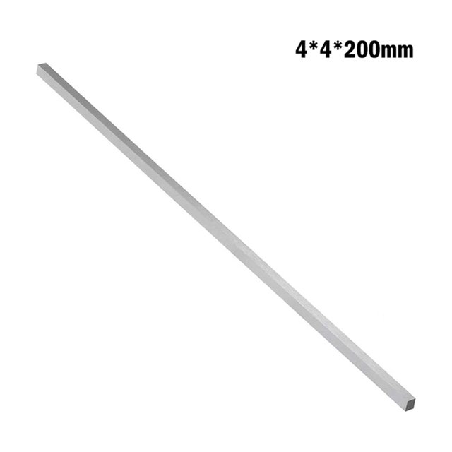 White Steel Bar CNC Lathe Tools HSS Square Steel Bar 200mm for Milling Turning