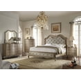 thumbnail image 3 of Queen Bed, Beige Fabric & Antique Taupe, 3 of 3