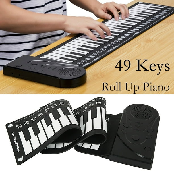 HOTBEST Soft Keyboard Piano Portable Rollup Piano with 49 Keys for
