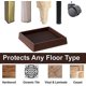 thumbnail image 4 of (set Of 4)3x3 Square Rubber Furniture Caster Cups With Anti-sliding Floor Grip | Customer Trusted Furniture Floor Cups And Furniture Floor Protectors, 4 of 5