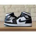 thumbnail image 3 of Ni - ke Ni - ke Air Jordan 1 Mid Panda Black White DV0991-101 Women Size 9.5 AJ1 Casual New, 3 of 5