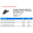 thumbnail image 2 of Secondary Air Injection Control Valve - Compatible with 1998 - 2005 Mercedes-Benz CLK320 3.2L V6 1999 2000 2001 2002 2003 2004, 2 of 2