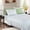 Laurel Blue, variant on 6-Piece Microfiber Sheet Set with Deep Pocket. Floral Bed Sheet Set, Queen, Laurel Blue