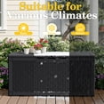 thumbnail image 4 of Homall 100 Gallon Outdoor Patio Box Deck Plastic Resin Storage Box Backyard, Black, 4 of 8