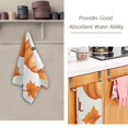thumbnail image 3 of Yayeee Hand Towels for Bathroom Set of 2 Quick Dry Super Absorbent Soft Hand Shower Towels, 28" x 14", Pumpkins Patten, 3 of 8