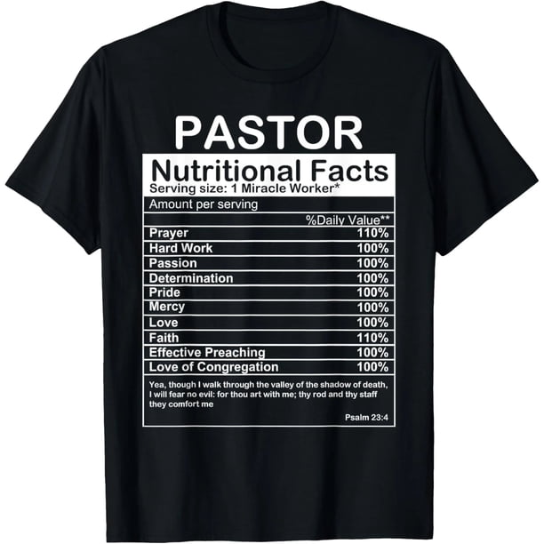 Camiseta Divertida de Apreciación al Pastor para Mujer - Diseño Humorístico para Predicadores, Cuello Redondo, Manga Corta, Estampado en Negro