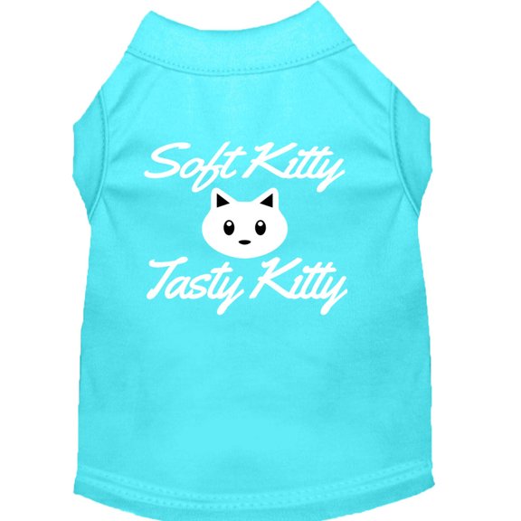 Pet Dog Cat Shirt Screen Printed, "Soft Kitty, Tasty Kitty"