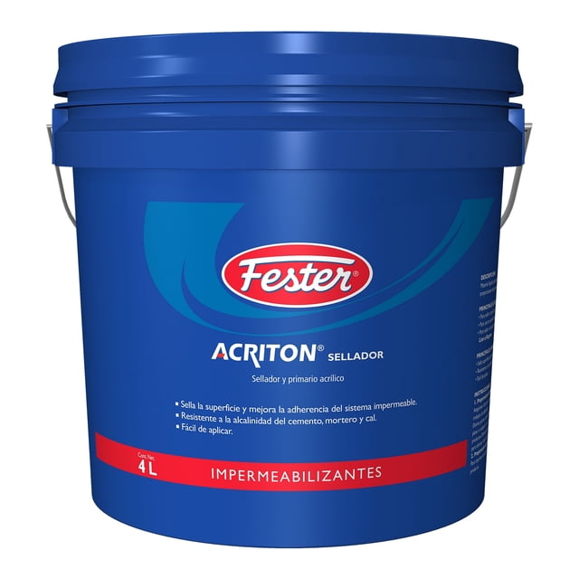 Sellador y Primario Acrilico Fester Acriton Sellador 4 L