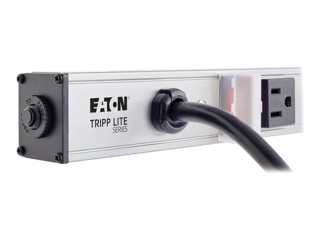 "Tripp Lite 16 Outlet Power Strip, Long Cord 15 ft, 120V, 15A, 48 inch Vertical Housing, Metal (PS4816)"