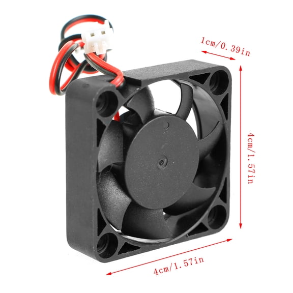 GENEMA DC 24V 0.10A 2-Pin 40x40x10mm PC Computer CPU System Brushless Cooling Fan 4010