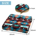thumbnail image 7 of Bohemian Ethnic Rustic 24" Oversized Zabuton Floor Cushion - Colorful Hippie Exotic Meditation Seat with 9-Point Stitching, Earthy Tribal Style for Home Decor & Relaxation, 7 of 7