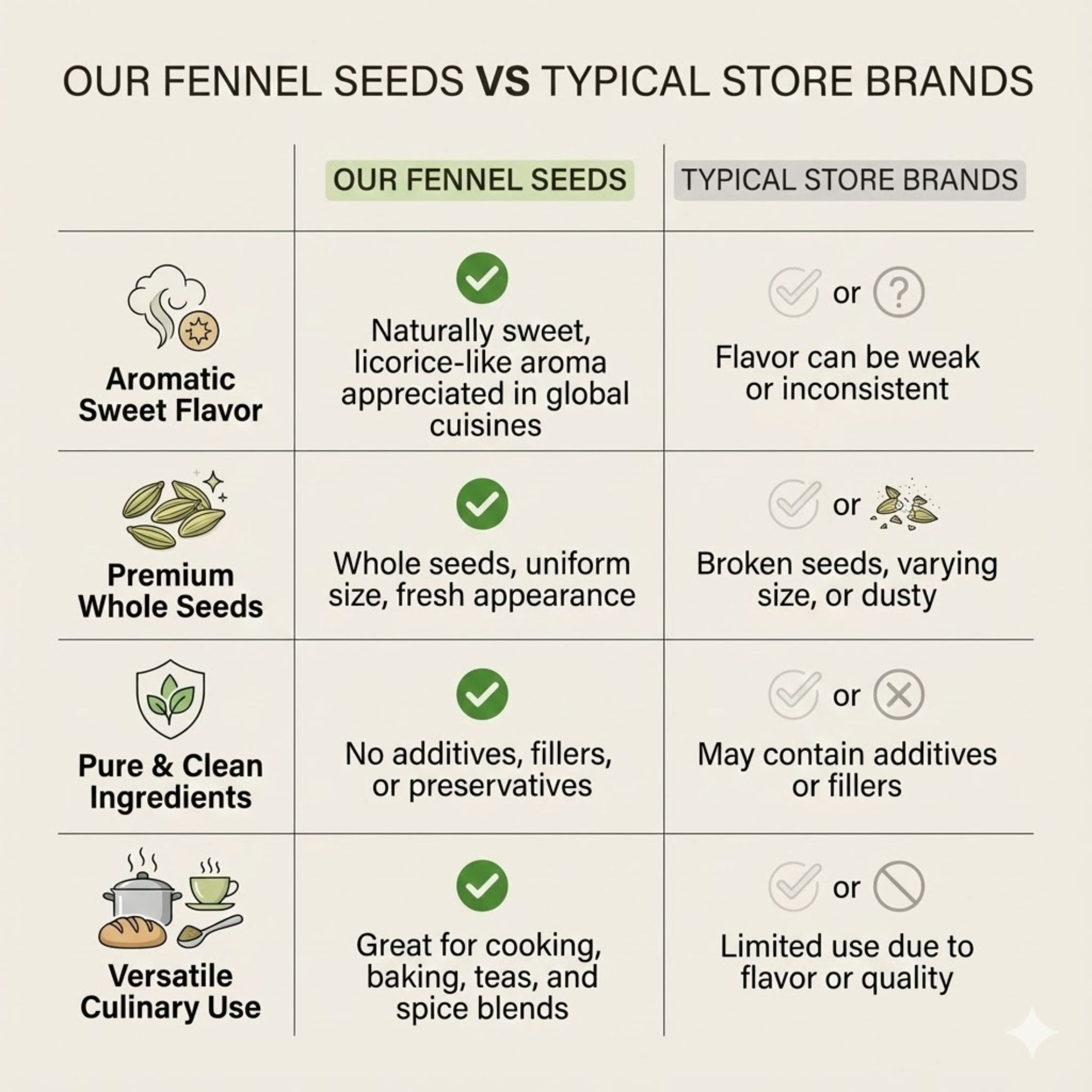 Spicy Pantry Whole Fennel Seeds – 2lbs, 100% Natural Spice, Ideal for Cooking, Baking & Teas