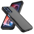 thumbnail image 4 of Tekcoo Shockproof Hard Plastic & Rubber Rugged Bumper Case for Motorola Moto G Play 2024, Black, 4 of 9