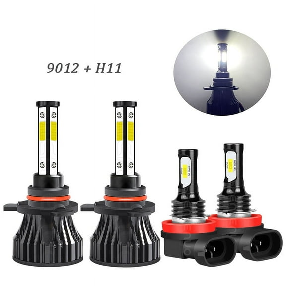 For Toyota RAV4 2016 2017 2018 LED Headlight Fog Light Bulbs 4x Combo 9012 H11
