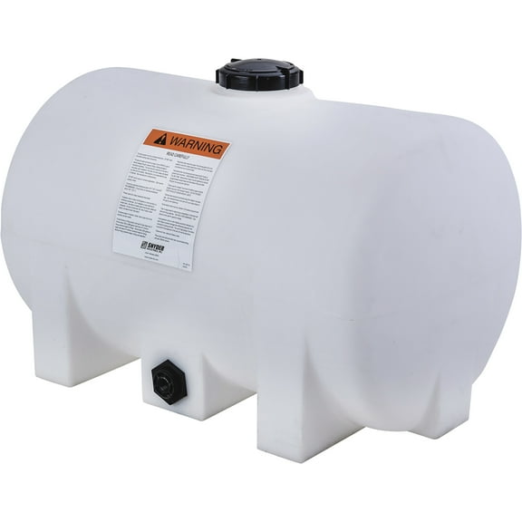 Snyder Industries 60 Gallon Plastic Horizontal Leg Tank - White