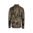 thumbnail image 2 of MidwayUSA Men's Grid Fleece Quarter Zip Shirt Realtree Timber Large, 2 of 2