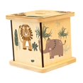 thumbnail image 3 of Alcancía de madera cuadrada, colección de alcancías, contenedor de regalo, estuche organizador para Línea, 3 of 9