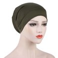 thumbnail image 3 of D-GROEE Smooth Breathable Turban Hats Soft Cotton Sleep Cap Stretchy Daily Wear Cap Headwear for Women, 3 of 7