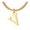 V, variant on GHSOHS Necklaces for Women Fashion Heart Necklace Choker Jewelry Chain Necklaces Gold Plated Initial Necklace 26 Letter A-Z Monogram Pendant Necklace Name Choker Necklaces Clavicle Chain J