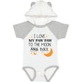 thumbnail image 3 of Inktastic I Love My Paw Paw to the Moon and Back Boys or Girls Baby Bodysuit, 3 of 5