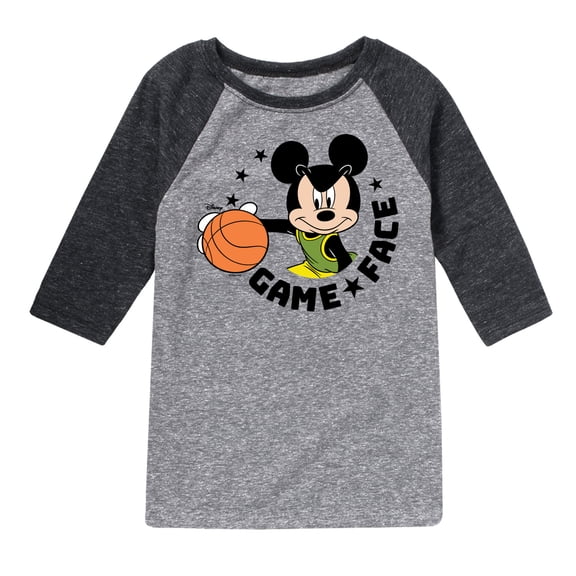 Disney - Game Face Basketball - Toddler & Youth Raglan Graphic T-Shirt