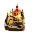 thumbnail image 4 of Casa Navideña, Estatuilla de Construcción de Resina, Casa de Construcción Coleccionable de Poliresina Navideña para Escaparate de Tienda, Re Papá Noel, 4 of 8
