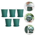 thumbnail image 3 of DECORNIJIA Garden Containers Non-rusting Flower Pot Green 5 Sets, 3 of 7