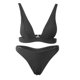 thumbnail image 2 of Conjunto de bikini para mujer, traje de baño con copa acolchada, ropa de playa para fiesta Negro S, 2 of 9