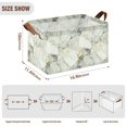 thumbnail image 7 of Yayeee Foldable Storage Basket for Shelves Waterproof Cloth Bins with Handles, Gray Marble Pattern, 7 of 7