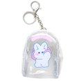 thumbnail image 1 of Porte-monnaie Transparent Imperméable Dessin Animé Pochette à Fermeture Éclair Porte-Monnaie avec Porte-Clés, 1 of 10