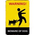 thumbnail image 1 of Señal Advertencia Perro Metal Vintage Letrero Pintura Hierro Rectangular 30x40cm, 1 of 9