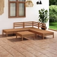 thumbnail image 1 of vidaXL Ensemble de Salon de Jardin 6 Pcs en Pin Massif Miel Brun, 1 of 1