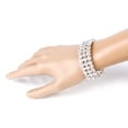 thumbnail image 3 of Brazalete de Cristal de diamante jinwen 3 Filas boda Navidad, 3 of 8