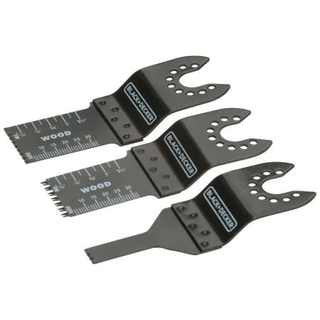 BLACK+DECKER BDA1213 Plunge Cut Blade Assortment 3 ct Clamshell