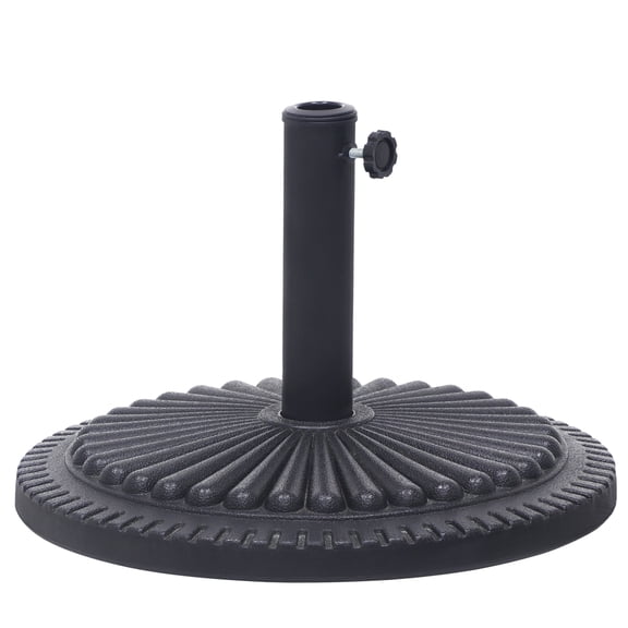 Abble 33 lbs. Heavy Duty Patio Umbrella Base Outdoor Market Umbrella Stand in Black